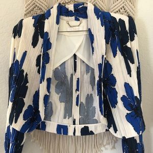 CHLOÉ  Flowers on Silk Crepe de Chine Jacket
